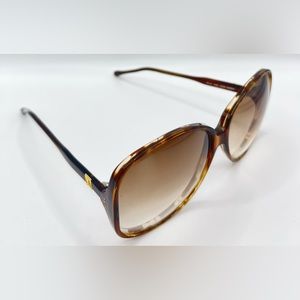 Vintage Carlo Alberto 101/A 5180 Tortoise Oval Oversized Sunglasses Frames Only